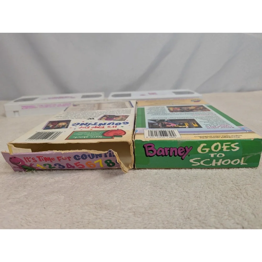 Barney Classic Collection VHS Lot of 5 Halloween Party‎ Adventure Bus Rare Tapes
